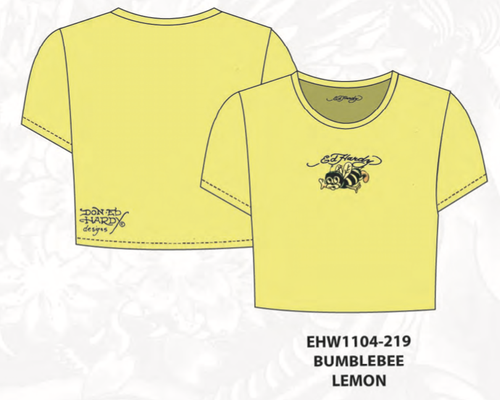 Ed Hardy Bumblebee Embroidered Baby Tee