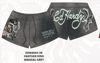 Ed Hardy Panther King Fleece Short