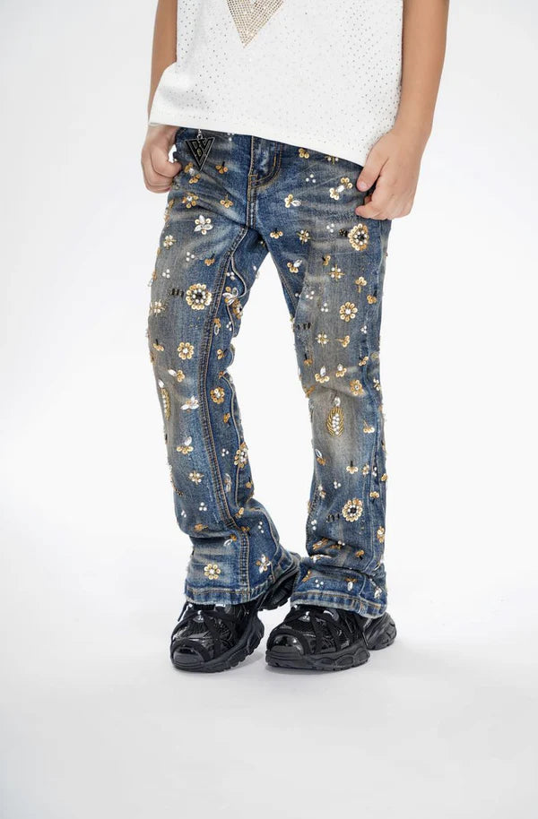 Valabasas Kids Embellished Denim Jeans – Premium Designer Kids Denim