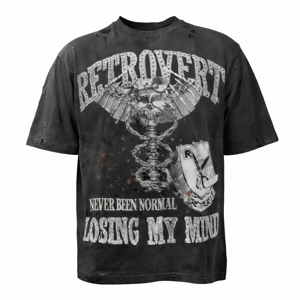 Retrovert Paramadic Rhinestone Stealth Tee
