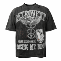 Retrovert Paramadic Rhinestone Stealth Tee