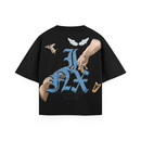 INX Angels Are Watching Oversized Heavyweight T-Shirt
