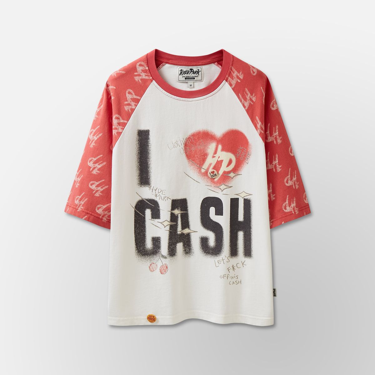 HYDE PARK I Heart Cash Raglan TEE – Bold Streetwear Graphic Tee