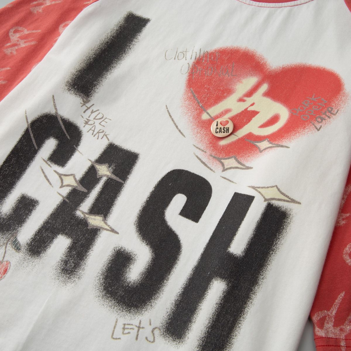 HYDE PARK I Heart Cash Raglan TEE – Bold Streetwear Graphic Tee