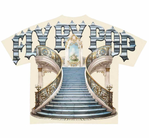 Fly By Popularity "Royal Entrance" T-Shirt – Regal Streetwear with Grand Design