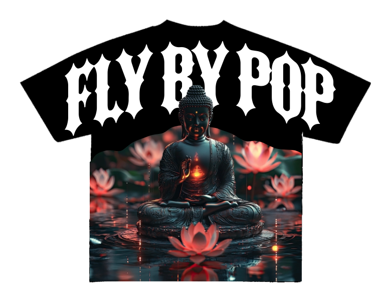 Fly By Popularity Buddha Tee – Urban Streetwear with Spiritual Vibes