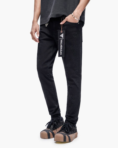 Valabasas Iso Skinny Jet Black Jeans