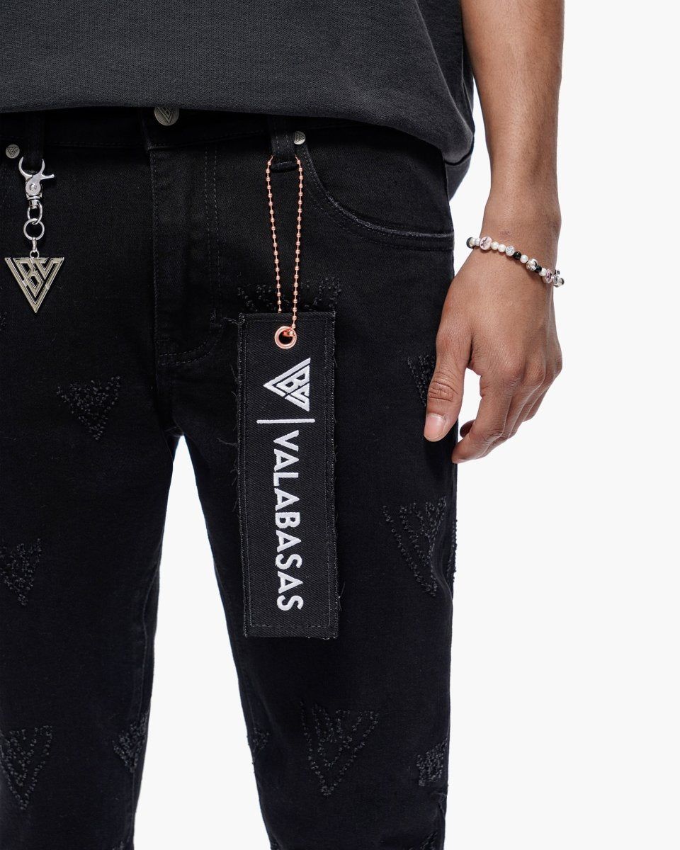 Valabasas Iso Skinny Jet Black Jeans
