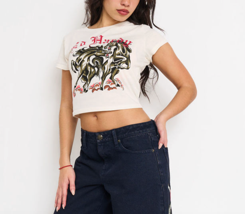 Ed Hardy Battle Horses Baby Tee
