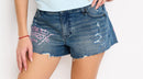 Ed Hardy LKS Heart Denim Shorts
