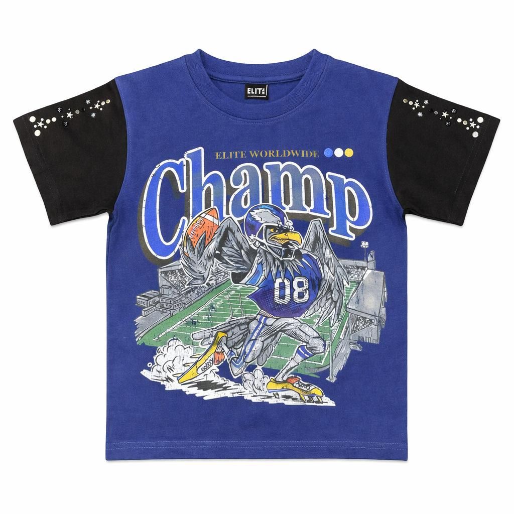 Elite Premium Denim Champ Premium Embellished Kids Tee