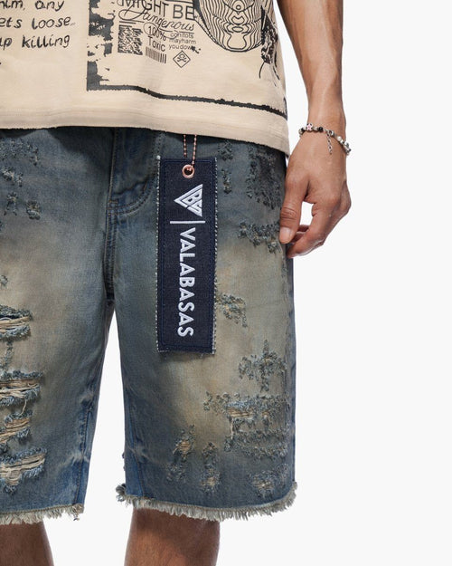 Valabasas Clipped Shorts Dirty Washed