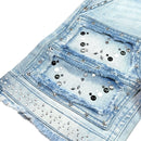 Elite Premium Denim – Flint Embellished Denim Shorts Ice Wash