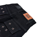 Elite Premium Denim Winners Embellished Denim Shorts – Jet Black