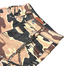Elite Premium Denim – A12 Patch-Work Embellished Denim Shorts Army Camo