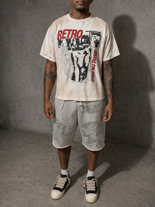 Retrovert Bone Crusher Rhinestone T-Shirt