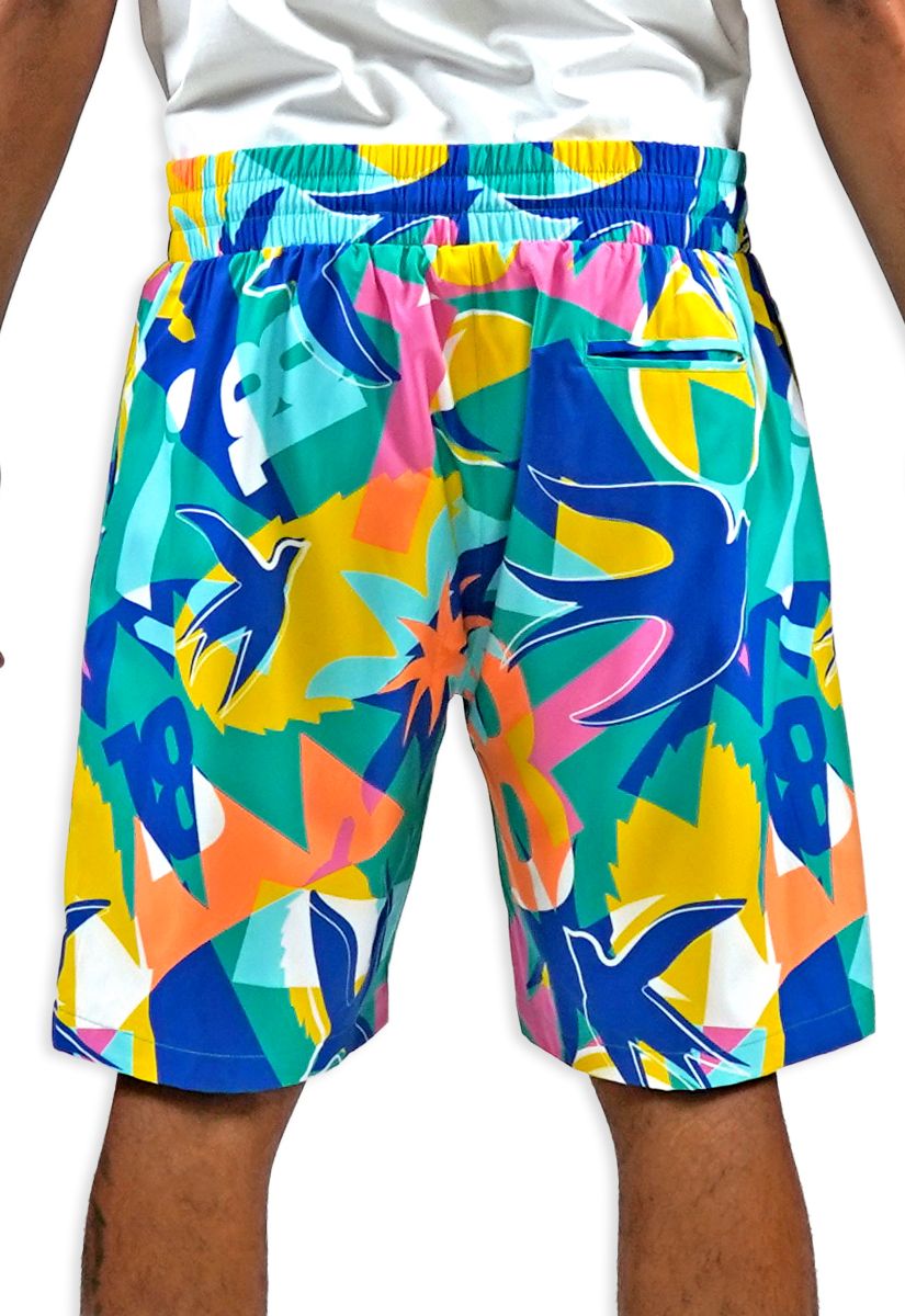 BLACK LEAF Soar Beyond Limits AOP Shorts – Vibrant All-Over Print Streetwear
