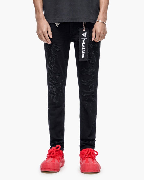 Valabasas Leader Skinny Denim Jet Black