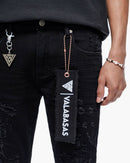 Valabasas Leader Skinny Denim Jet Black