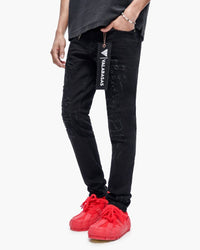 Valabasas Leader Skinny Denim Jet Black