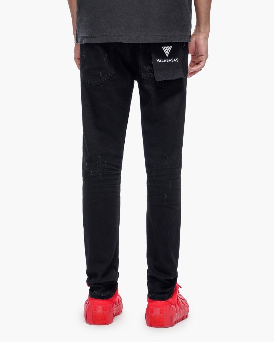 Valabasas Leader Skinny Denim Jet Black