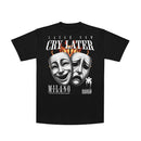PREMIUM MILANO Laugh Now Cry Later Crew Neck T-Shirt Black