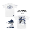 PREMIUM MILANO Elevate Your Mind Crew Neck T-Shirt White