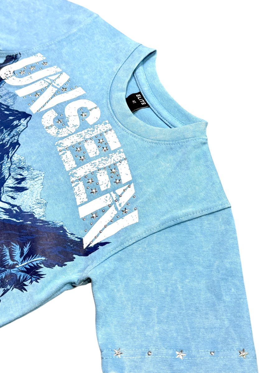 Elite Premium Denim – Unseen Embellished Premium Kids Tee