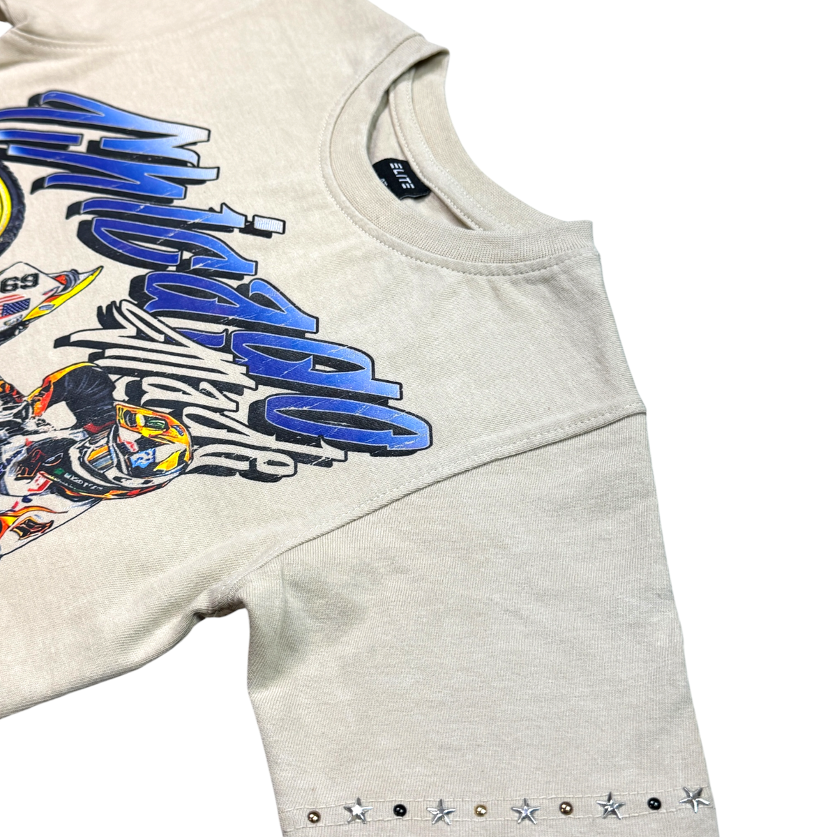 Elite Premium Denim – Motocross Premium Embellished Kids Tee