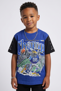 Elite Premium Denim Champ Premium Embellished Kids Tee