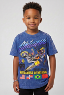 Elite Premium Denim Motocross Premium Embellished Kids Tee