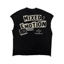 Mixed Emotions “Newspaper” Sleeveless Tee