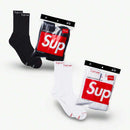 Supreme x Hanes Cushioned Crew Socks (Pack of 4) – Streetwear Collaboration
