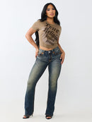 True Religion Crystal Horseshoe Baby Tee