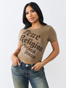 True Religion Crystal Horseshoe Baby Tee
