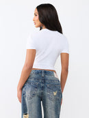True Religion Crystal Baby Tee