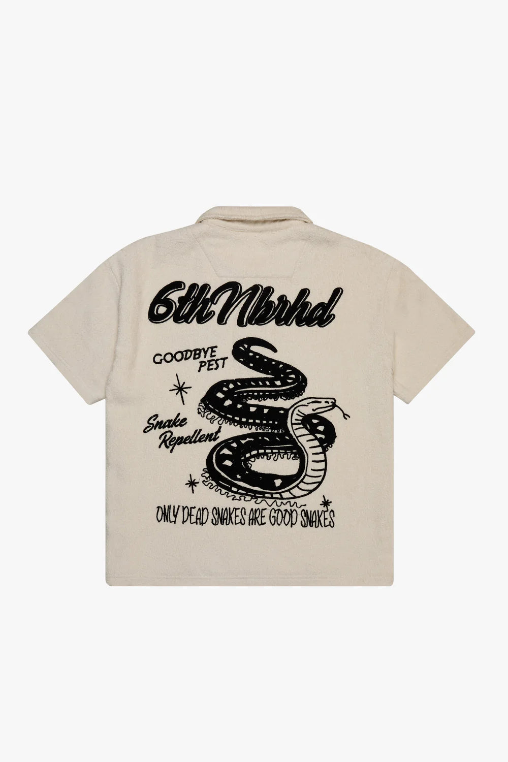 6TH NBRHD “Dead Snakes” Textured Polo Shirt – Premium Streetwear Fit