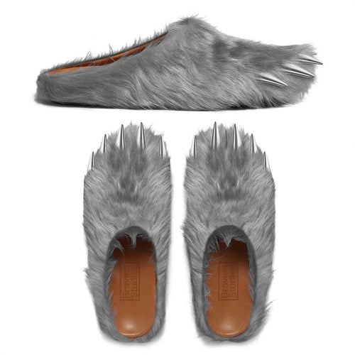 Bravest Studio Grey Bear Claw Mules