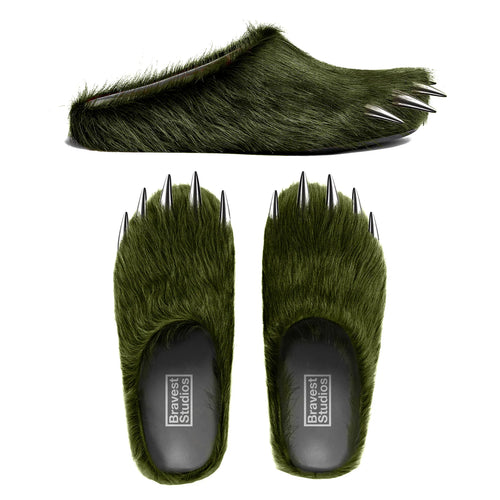 Bravest Studio Green Bear Claw Mules