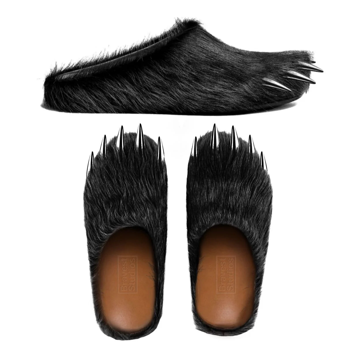Bravest Studio Black Bear Claw Mules