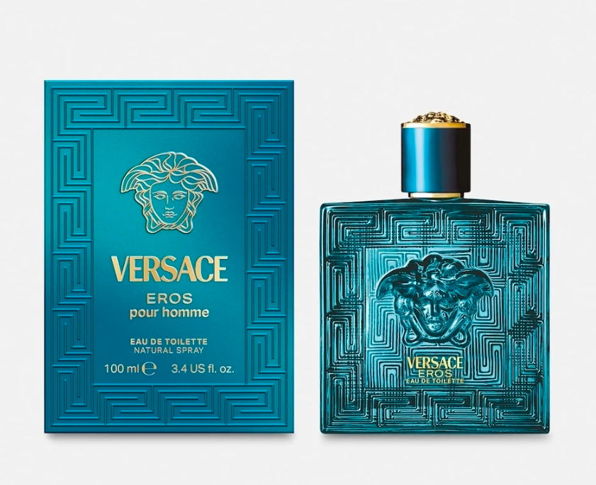 Versace Eros Eau de Toilette for Men – 3.4 oz / 100 mL