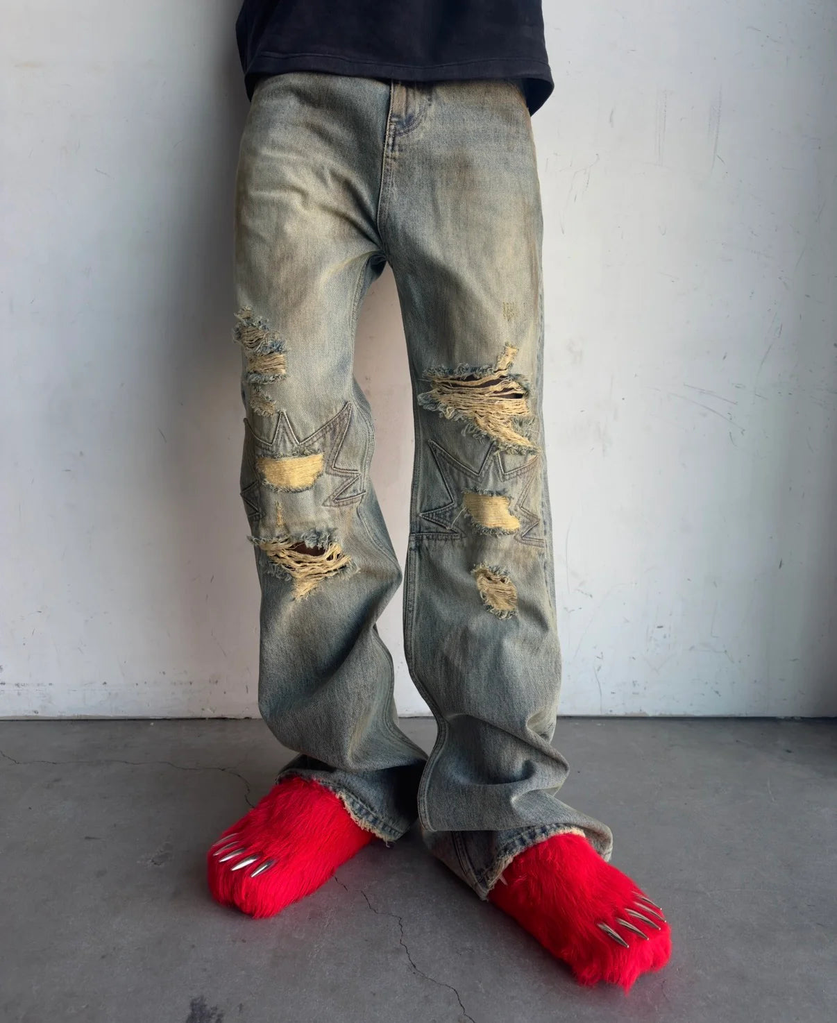 Bravest Studio Red Bear Claw Mules