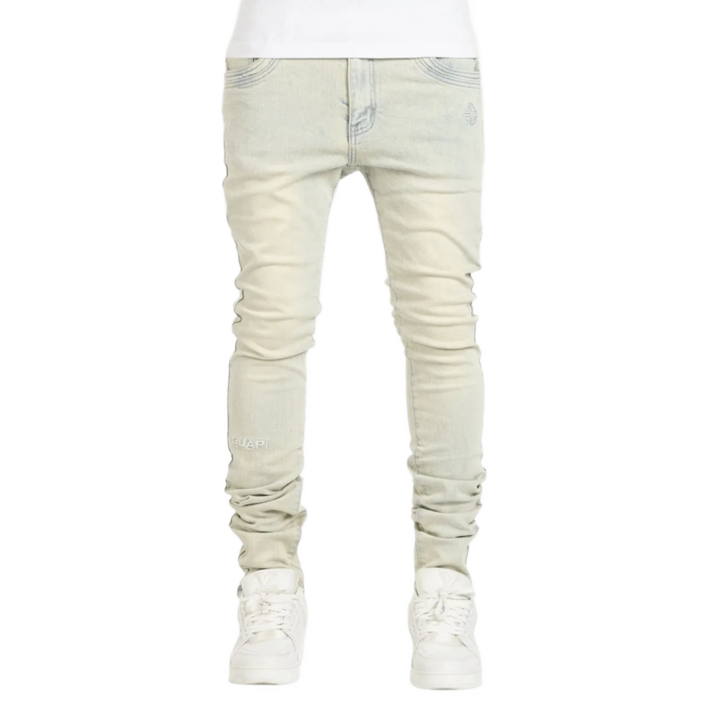 GUAPI Vintage Blue Basics Stacked Denim V2 – Slim Fit Streetwear Jeans