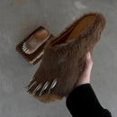 Bravest Studio Brown Bear Claw Mules