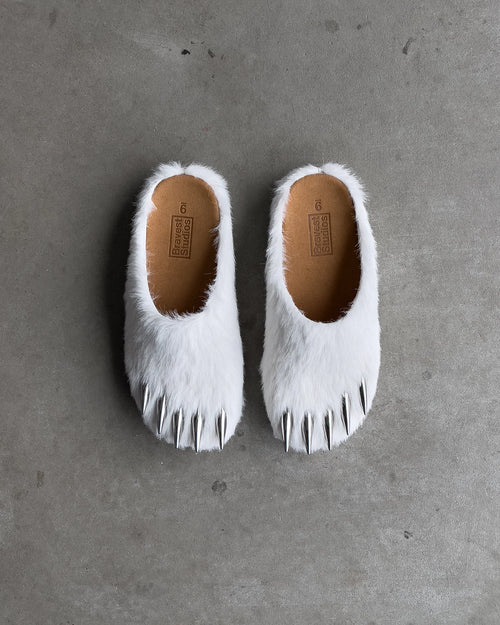 Bravest Studio White Bear Claw Mules