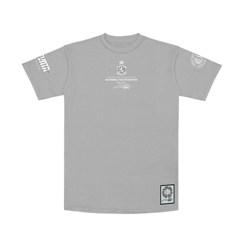 PREMIUM MILANO Royal Bloodline Crew Neck T-Shirt Gray