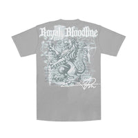 PREMIUM MILANO Royal Bloodline Crew Neck T-Shirt Gray