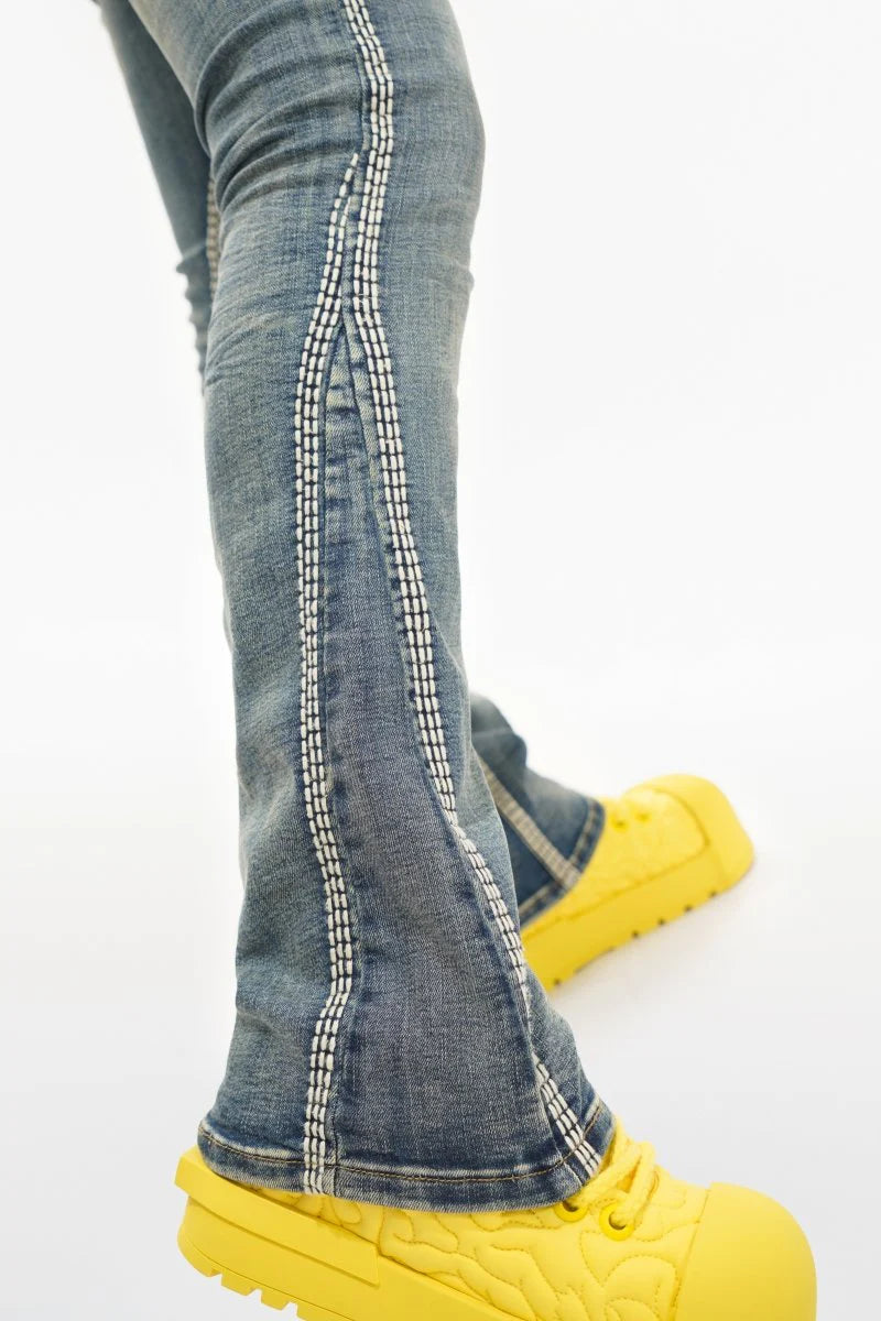 VALABASAS Cody Stacked Vintage Blue Jean
