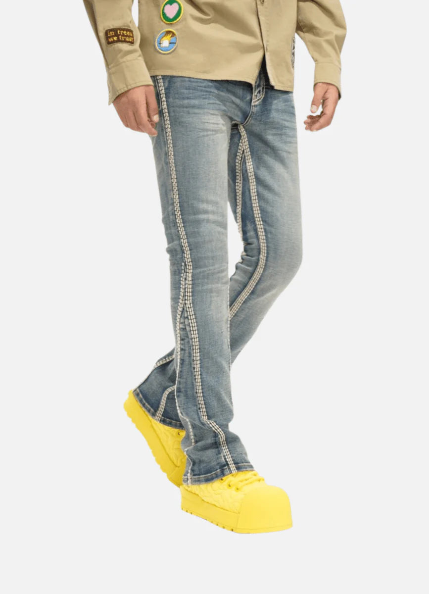 VALABASAS Cody Stacked Vintage Blue Jean