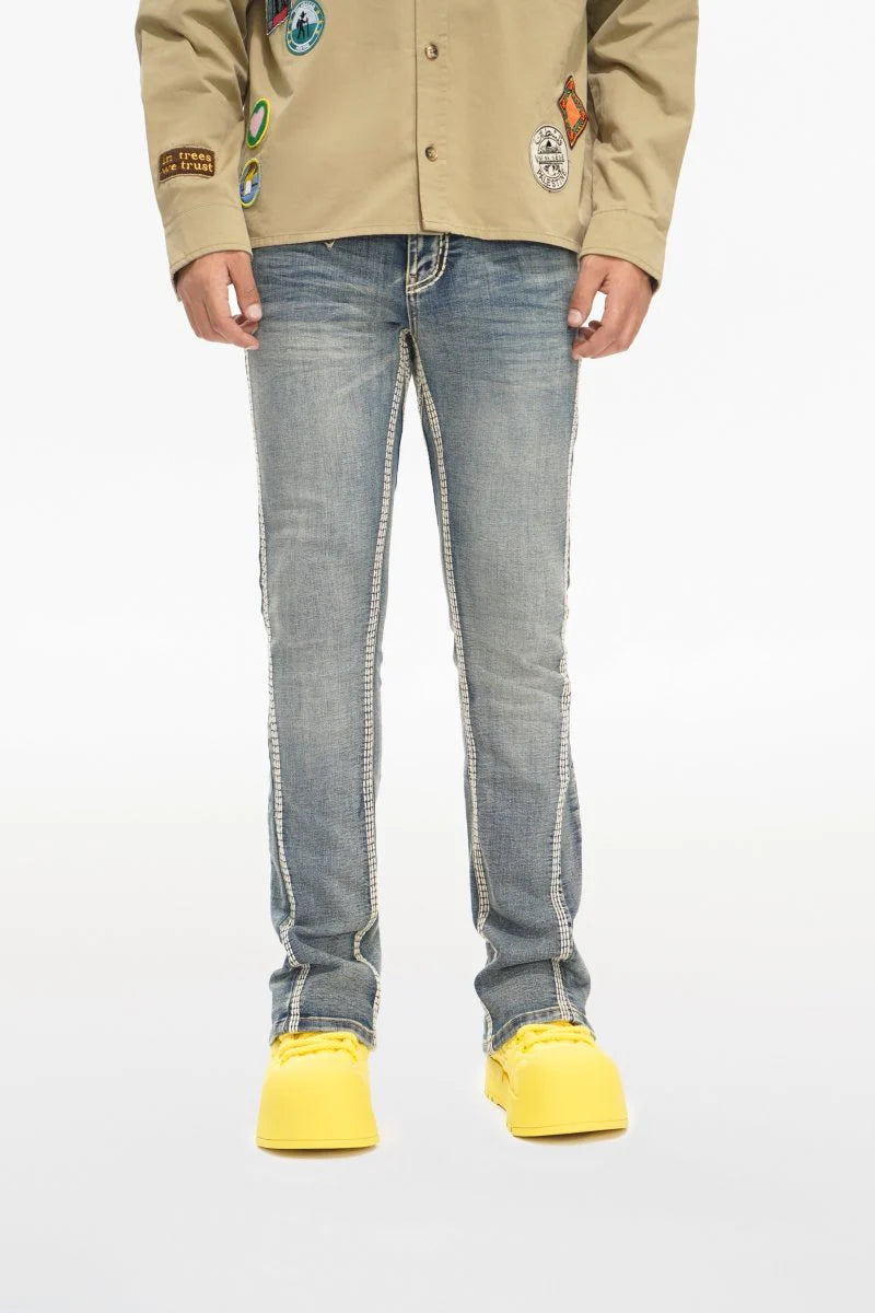 VALABASAS Cody Stacked Vintage Blue Jean